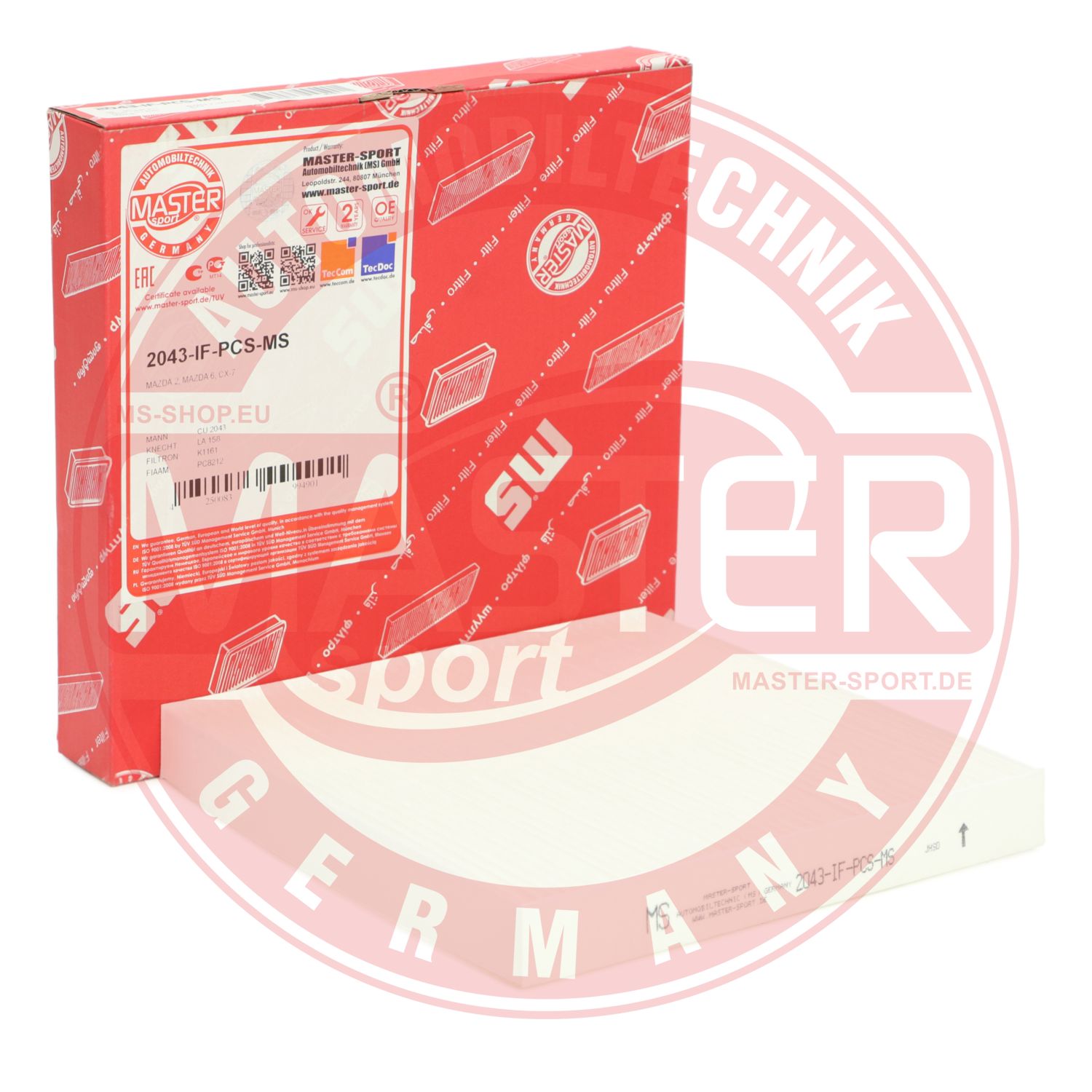 Filtru polen MASTERSPORT GERMANY 2043-IF-PCS-MS